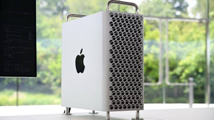 Mac Pro on desktop