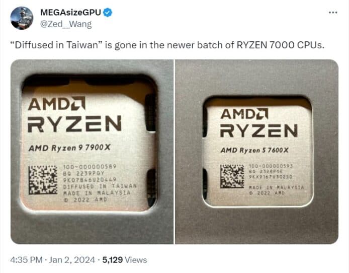 AMD Ryzen 9 7900X