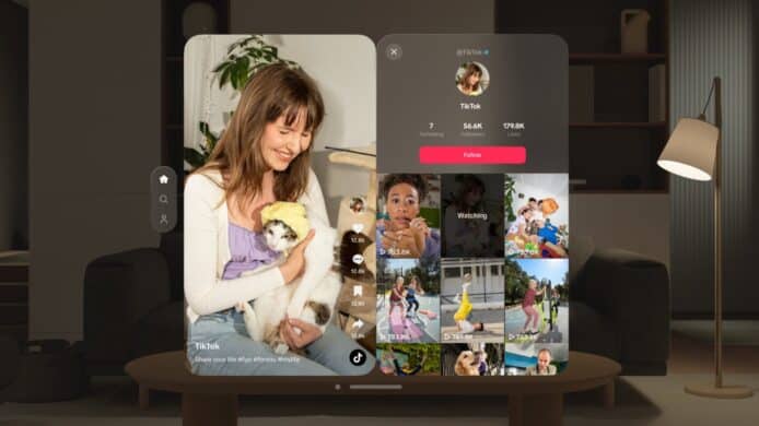 TikTok app for Apple Vision Pro