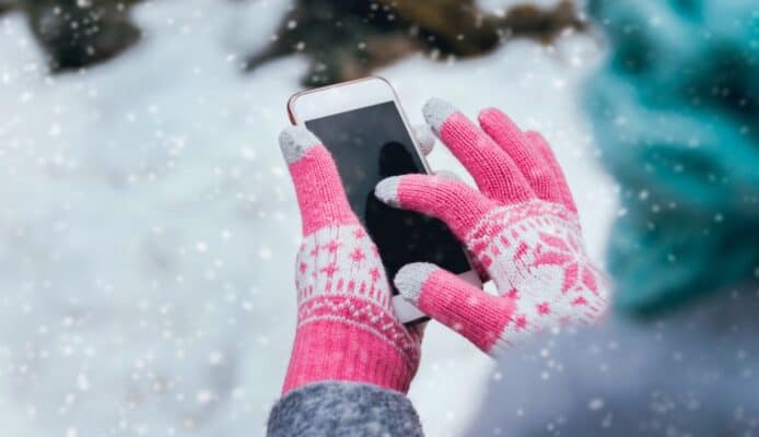 冰天雪地之下的智能電話