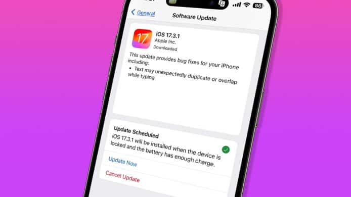 iOS 17.3.1 更新推出