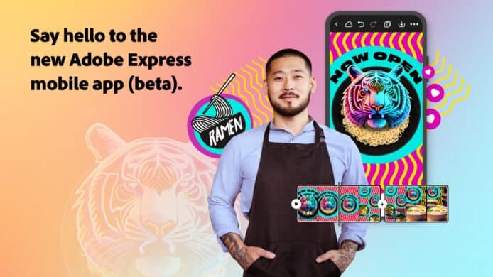 Adobe Firefly 登陸手機 App　Adobe Express 首次加入生成式 AI 功能