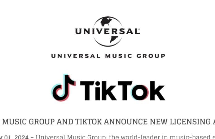 環球音樂與 TikTok 和解簽新約   生成式 AI 熱潮下保護音樂人利益